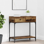 Konsoollaud sahtliga vana puit 75 x 34.5 x 75 cm tehispuit