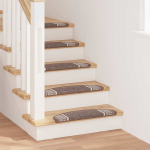 Iseliimuvad treppimatid 15 tk pruun 65 x 21 x 4 cm