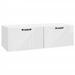 Rippuv TV kapp K&otilde;rgl&auml;ikega valge 98 x 41 x 30 cm Tehispuit