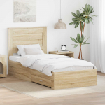 Voodiraam sahtliga Sonoma Tamme ja H&otilde;be 75 x 190 cm Tehispuit