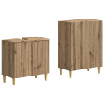 2-osaline Vannitoa Kapi Komplekt ARNHEM Artisan tamm Tehispuit