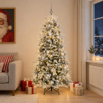 Kunstlik kokkupandav j&otilde;ulupuu 240 cm 300 LED-i Soe valge