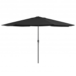 AIA P&Auml;IKESEVARI METALLPOSTIGA 390 CM, MUST