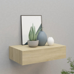 Sahtliga seinariiul, tamm 40x23,5x10 cm mdf