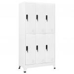 Lukustatav hoiukapp, valge, 90 x 45 x 180 cm, teras