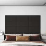 SEINAPANEELID 12 TK, MUST, 60 X 30 CM, SAMET, 2,16 M&sup2;