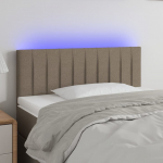 LED-voodipeats, pruunikashall, 80x5x78/88 cm, kangas