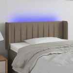 LED-voodipeats, pruunikashall, 103x16x78/88 cm, kangas