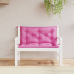Aiapingi istmepadjad 2 tk, roosa, 100 x 50 x 7 cm, kangas