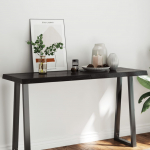 Lauaplaat, tumepruun, 140x50x(2-6) cm, t&ouml;&ouml;deldud t&auml;ispuit
