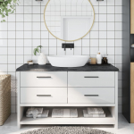 Vannitoa tasapind, tumepruun, 140x60x(2-4)cm t&ouml;&ouml;deldud t&auml;ispuit