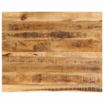 Lauaplaat, 110 x 80 x 2,5 cm, naturaalsete servadega, mangopuit