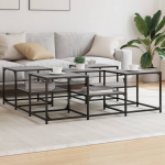 Diivanilaud, hall sonoma tamm, 121 x 121 x 40cm, tehispuit