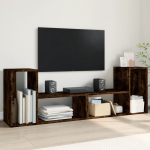 Teleri seinakapid 2 tk, suitsutamm, 75x30x50 cm, tehispuit