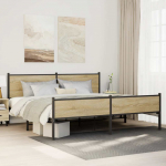 METALLIST VOODIRAAM ILMA MADRATSITA SONOMA TAMM 200X200 CM