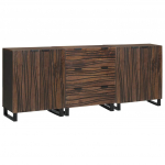 Vannitoa m&ouml;&ouml;blikomplekt 3 tk pruun 180 x 33 x 75 cm tugev mango puu