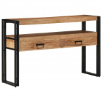 Konsoollaud sahtliga pruun 120 x 33 x 75 cm tugev akatsiapuu