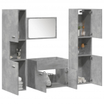 4-osaline vannitoa m&ouml;&ouml;blikomplekt, betoonhall, tehispuit