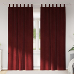 Pimendavad kardinad 2 tk Veinpunane 140 x 245 cm Samet