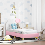 Kuni 3-aastase Voodiraam koos peatoega Roosa 70 x 140 cm PU