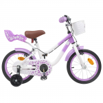 Laste Bike Treeningratastega 12 Tolli 2-4 aastat vana Lilla