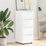 Hoiukapp valge 40 x 48 x 105 cm tehispuit