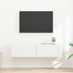 TV Seina Kapp 2 tk Valge 60 x 31 x 29,5 cm Tehispuit