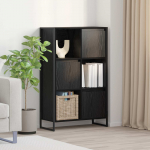 Raamaturiiul Must tamm 68 x 30 x 108.5 cm Tehispuit