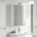 Vannitoa peeglikapp riiuliga Valge 43 x 16 x 62.5 cm Tehispuit