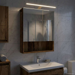 Vannitoa peeglikapp Vana puit 50 x 14,5 x 70 cm Tehispuit