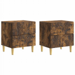 &Ouml;&ouml;kapp 2 pcs Suitsutatud tamm 43 x 34,5 x 48 cm Tehispuit