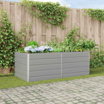 Taimekast helehall 195 x 100 x 45 cm tsinkteras