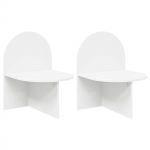 &Ouml;&ouml;kapp 2 pcs Valge 48 x 49 x 65 cm T&ouml;&ouml;deldud puit