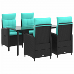 Diivanilaua komplekt 5 pcs PE rattan ja pulberkattega teras
