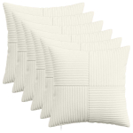 Diivanipadi 6 tk ALMELO kreemjas 35 x 35 cm manchester