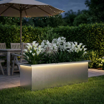 LED-valgustusega lillekast h&otilde;bedane 30 x 100 x 30 cm