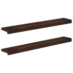 Aknaalused 2 tk Tume pruun 90 x 20 x 2 cm Tugev lepppuu