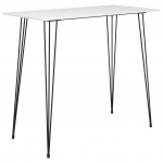 Baarilaud, valge, 120 x 60 x 105 cm