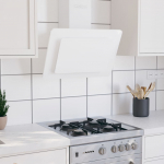 Pliidikubu, 60 cm, roostevaba teras ja karastatud klaas, valge