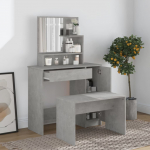 Tualettlaua komplekt, betoonhall, 86,5 x 35 x 136 cm