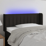LED-voodipeats, must, 93x16x78/88 cm, kangas