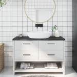 Vannitoa tasapind, tumepruun, 120x50x(2-4)cm t&ouml;&ouml;deldud t&auml;ispuit