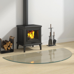 Kaminaklaasi plaat L&auml;bipaistev 1200 x 600 mm Klaas