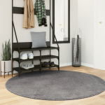 Vaip "huarte", l&uuml;hikese narmaga, pestav, antratsiit, &oslash; 160cm