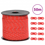 Telgi n&ouml;&ouml;r helkuri ja kinnitusaasadega, 50 m 4 mm