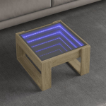 Diivanilaud LED-tuledega, sonoma tamm, 50x53x30cm