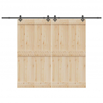 Liugukse tarvikute komplekt 305 cm terasest, must