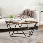 Kohvilaud suitsetatud tamm 80 x 80 x 45 cm