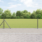 KUUSNURKNE AED HALL 0.4X50 M TERAS, AIAPOSTID KOOS BAASPLAATIDEGA 13 TK &Oslash;32MM 50CM GALVANISEERITUD TERAS