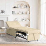 V&auml;ljat&otilde;mmatav diivanvoodi cream 194 x 50 x 82 cm vineer